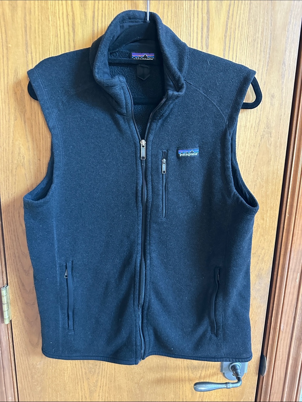 Patagonia Black Men's Fleece Vest with Zip Pockets